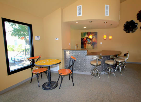 kitchen at the leasing office at Westdale Parke in Austin, TX