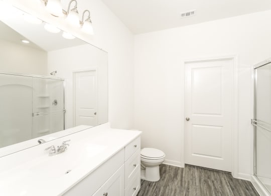 a bathroom with a toilet and a sink at Beacon at Ashley River Landing, Summerville, 29485