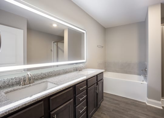 Model 1 Bathroom at Capital Grand Apartments in Tallahassee, FL