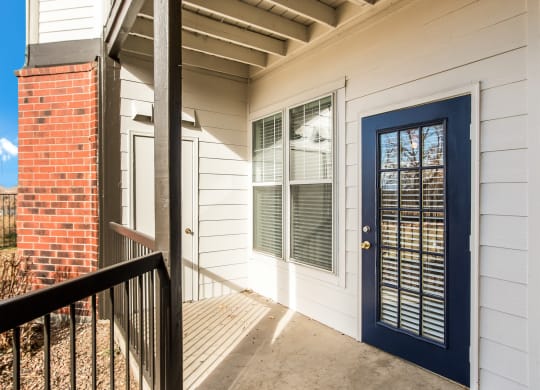 Model Unit Patio at Greensview Apartments in Aurora, Colorado, CO