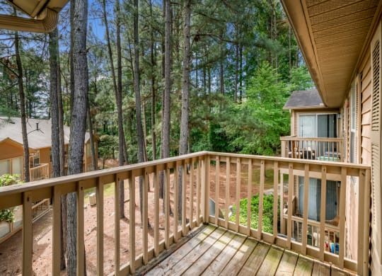 Model Patio View at Oakley Run Apartments in Smyrna, GA