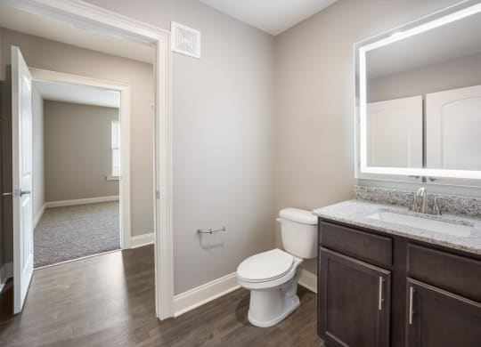 Model 2 Bathroom at Capital Grand Apartments in Tallahassee, FL
