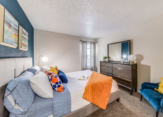 Model Bedroom at The Park on Preston in Dallas, Texas, TX
