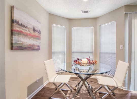 Dining Area at Poplar Place Apartments in Carrboro, NC