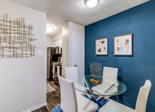 Model Dining Area at The Park on Preston in Dallas, Texas, TX