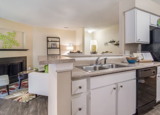 Kitchen at Poplar Place Apartments in Carrboro, NC