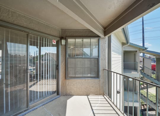 Unit Balcony at Polaris Apartment Homes in Irving, Texas, TX