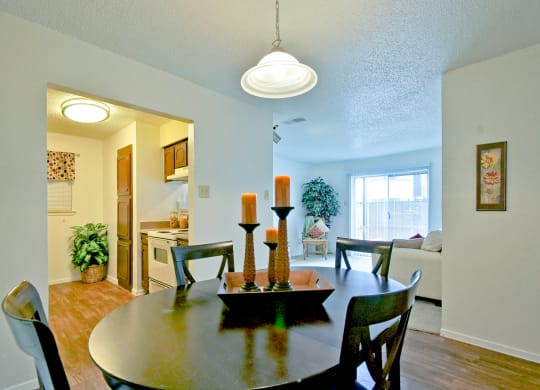 Model Dining Room at 600 Baylor in Longview Tx
