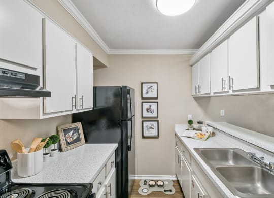 Model Kitchen at Davenport Apartments in Dallas, TX