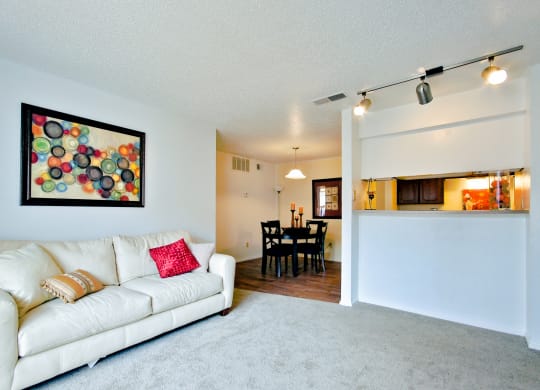 Model Living Room 2 at 600 Baylor in Longview Tx