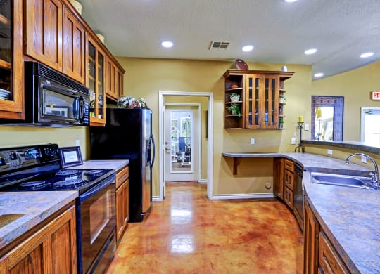 Leasing Office Kitchen 1 at On The Green in