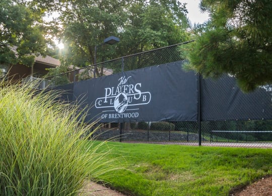 Tennis Court at The Players Club Apartments in Nashville, TN