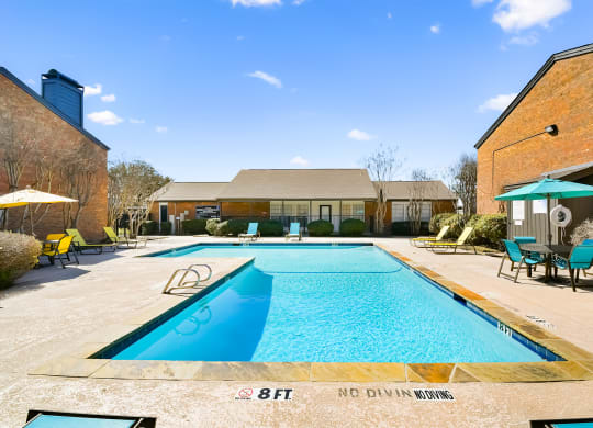 Pool at Davenport Apartments in Dallas, TX
