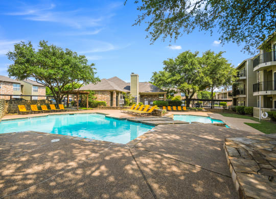 Pool at Lakeridge Apartment Homes in Irving, Texas, TX