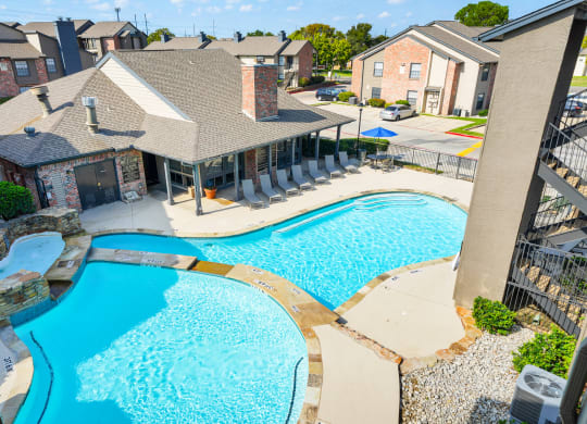 Pool Area at Polaris Apartment Homes in Irving, Texas, TX