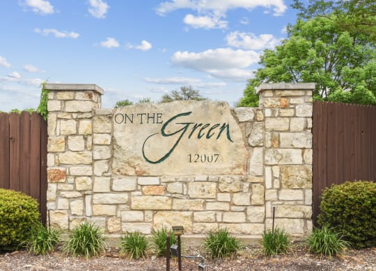 Property Signage at On The Green in Austin, TX