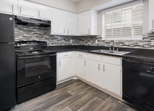 Kitchen at Preston Villas Apartment Homes, Dallas, Texas, TX