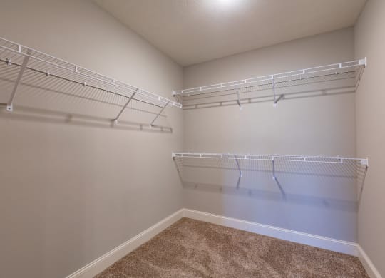 Walk-In Closet at Parkside Grand Apartments in Pensacola, FL
