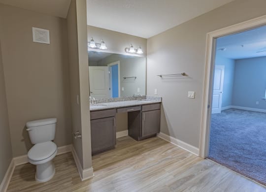 Bathroom at Parkside Grand Apartments in Pensacola, FL