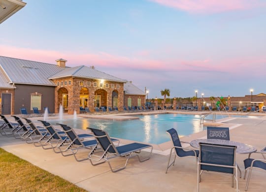 Sparkling Pool at Parkside Grand Apartments in Pensacola, FL