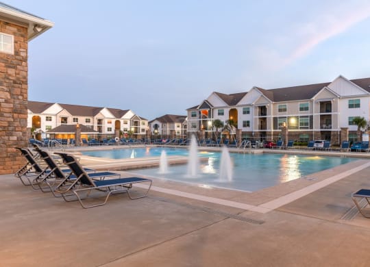 Sparkling Pool at Parkside Grand Apartments in Pensacola, FL
