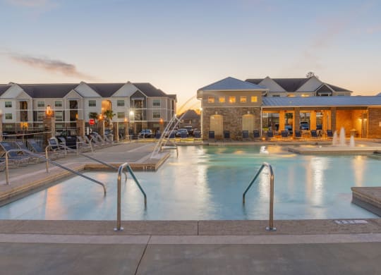 Sparkling Pool at Parkside Grand Apartments in Pensacola, FL