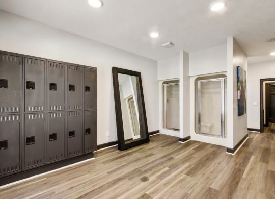 a locker room at Grand Reserve at Columbus Apartments in Columbus, Georgia, GA