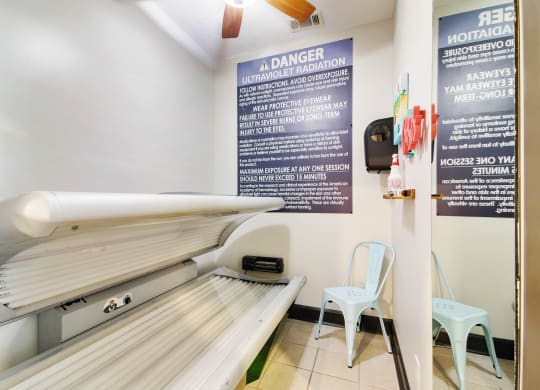 a tanning room at Grand Reserve at Columbus Apartments in Columbus, Georgia, GA