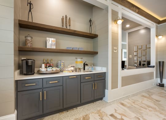Refreshments Counter in Leasing Office at Capital Grand Apartments in Tallahassee, FL