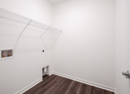 Sequoia utility room with washer and dryer connections at Beacon at Ashley River Landing in Summerville, SC