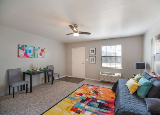 Model Studio Living Room 2 at Orleans Square in Shreveport, LA