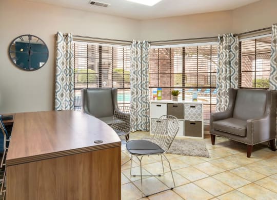 Leasing Office Seating Area at The Summit Apartments in Mesquite, Texas, TX