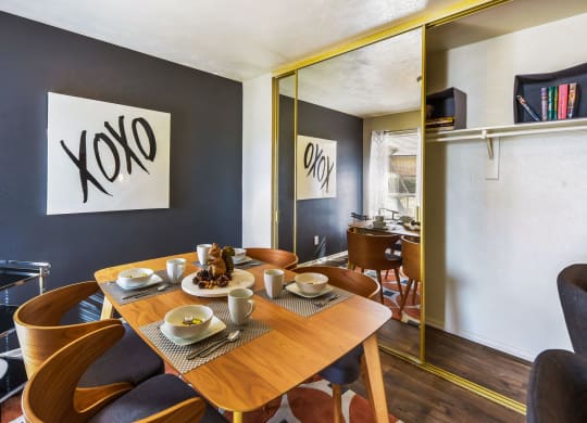 Model Dining Area at The Summit Apartments in Mesquite, Texas, TX