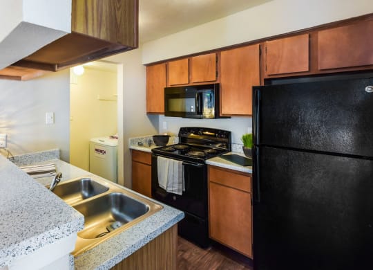 Model Kitchen at The Summit Apartments in Mesquite, Texas, TX