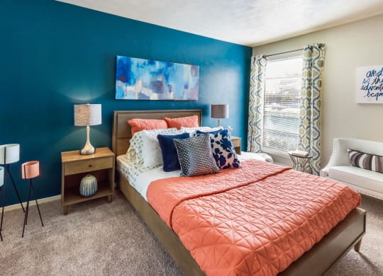 Bedroom  at The Summit Apartments in Mesquite, Texas, TX