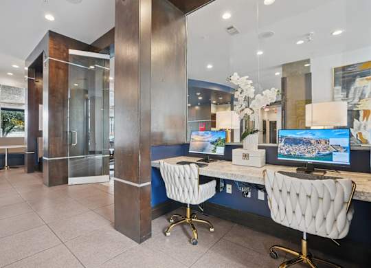 The Grand Upper Kirby Apartments in Houston, TX Cyber Cafe