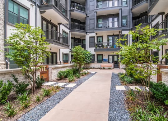 Courtyard at The Alastair at Aria Village Apartment Homes in Sandy Springs, Georgia, GA