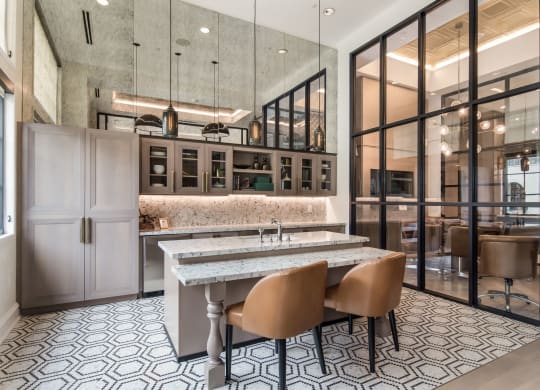 Catering Kitchen at The Alastair at Aria Village Apartment Homes in Sandy Springs, Georgia, GA