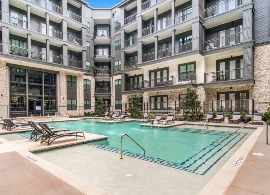 Courthouse Pool at The Alastair at Aria Village Apartment Homes in Sandy Springs, Georgia, GA