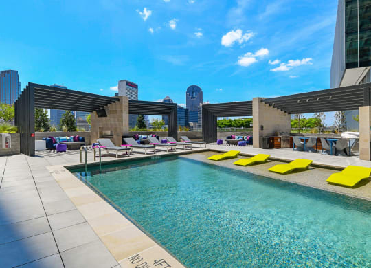 Swimming Pool at The Hamilton at The Epic in Deep Ellum, Dallas, Texas, TX