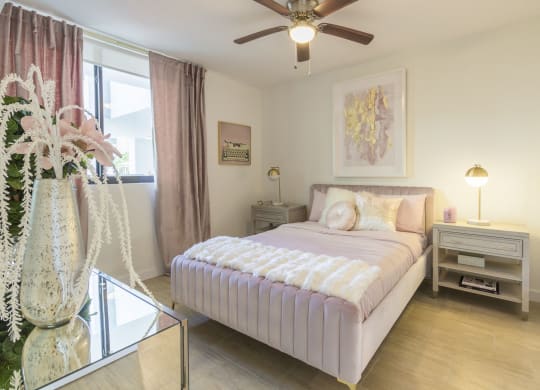 Bedroom With Expansive Windows at Twenty2 West, West Miami, FL