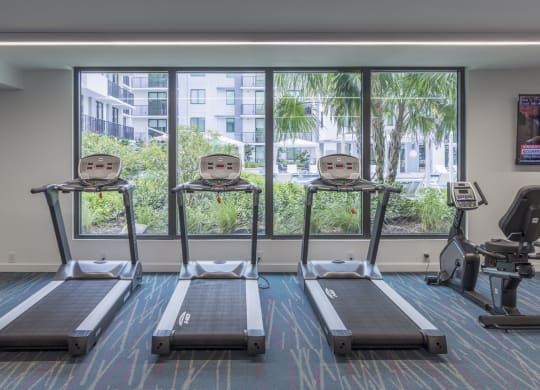 Treadmills In Gym at Twenty2 West, West Miami, FL, 33155