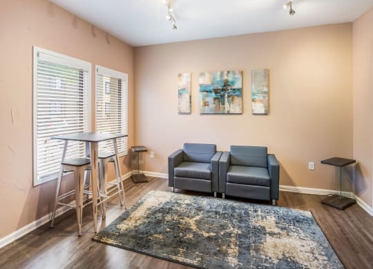 Business Center Seating Area at  Waterford Place Apartments in Atlanta, Georgia, GA