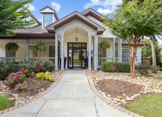 Front of the leasing office at Wellington Ridge in Lawrenceville, GA