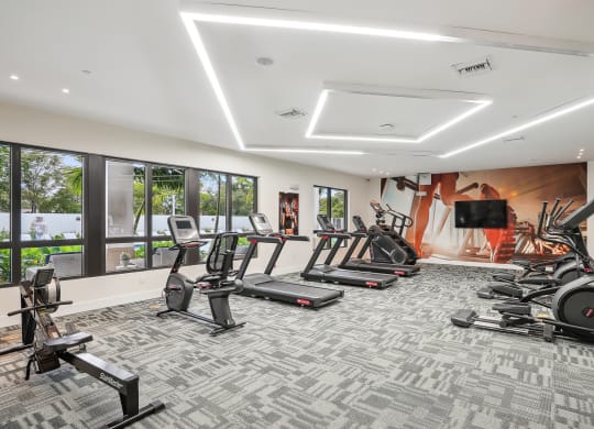 the gym at the Westgate on University in Lauderhill, FL