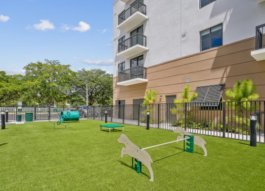 Bark park at Westgate on University in Lauderhill, FL
