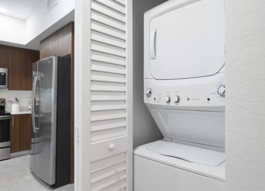 A2 Floor Plan stackable in-unit washer and dryer at Westgate on University in Lauderhill, FL