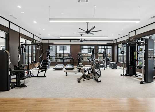 Fitness Center at Woodgate Place in Waco, TX