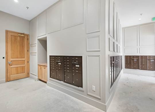 Mail Room at Woodgate Place in Waco, TX