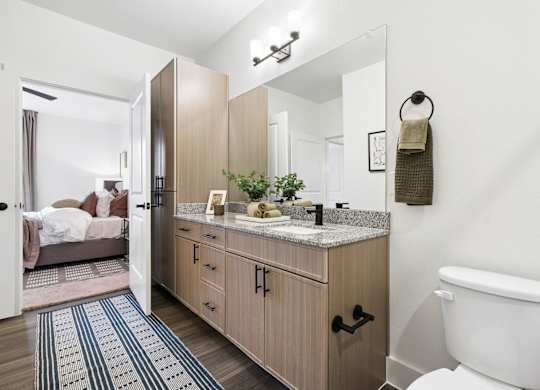 Bathroom Model Unit at Woodgate Place in Waco, TX
